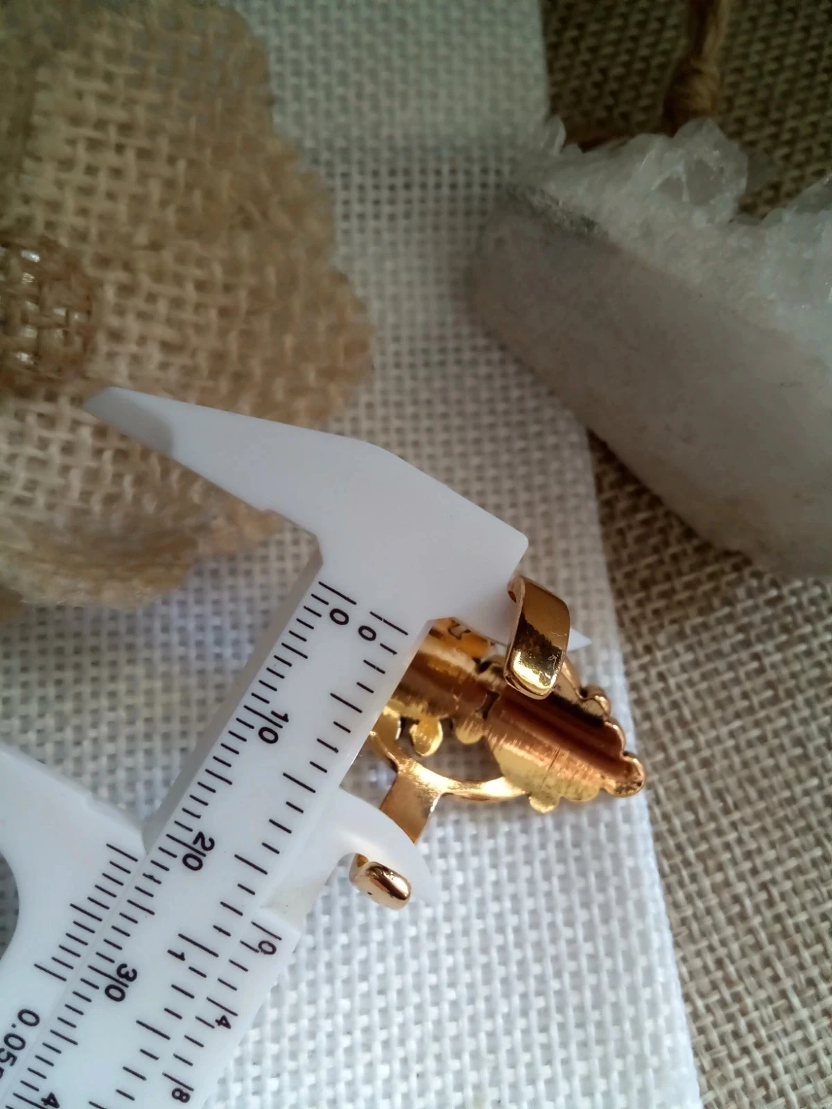 Bague orteil style oriental doré et bleu – photo 3